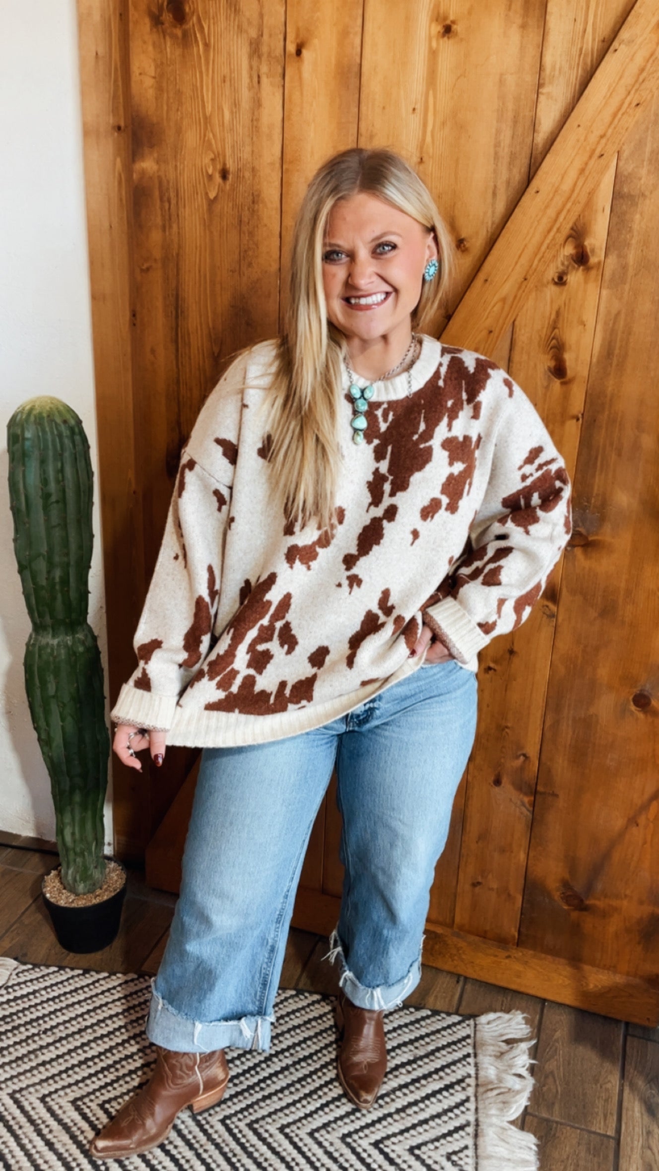 Cowprint Sweater