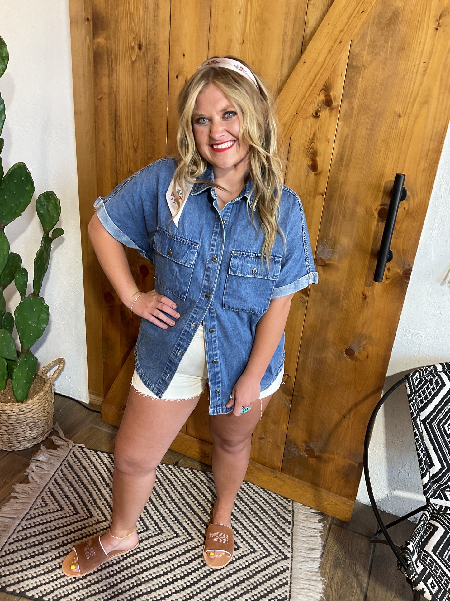 Darlin Denim Top
