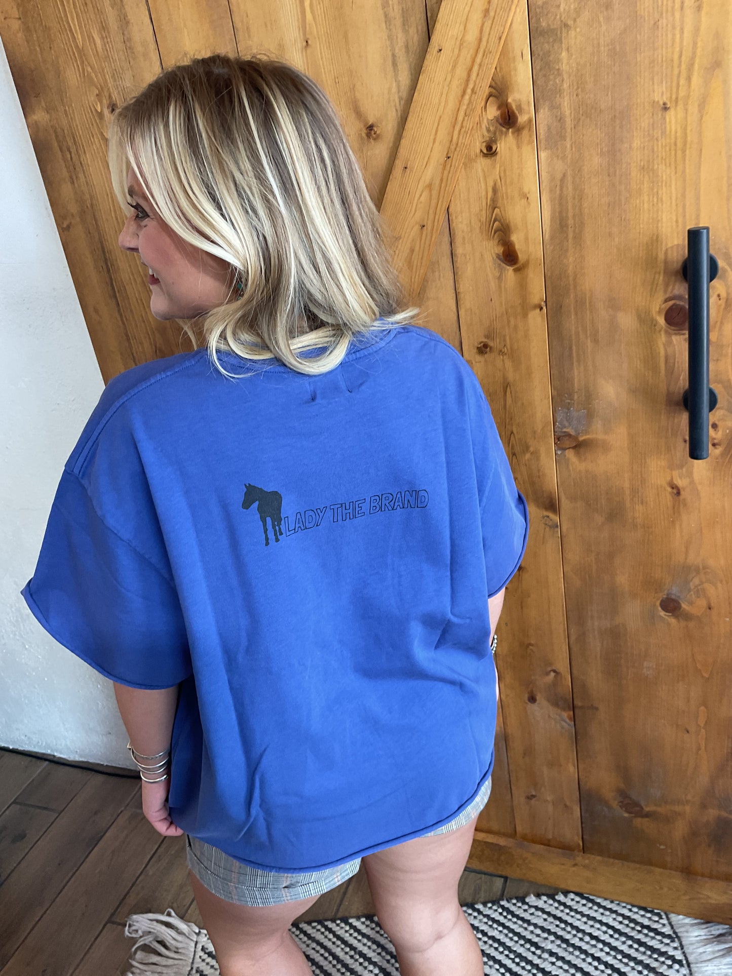 Hold your horses little lady cobalt blue