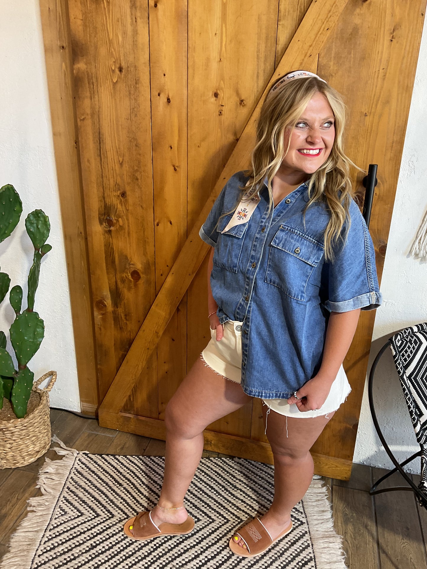 Darlin Denim Top