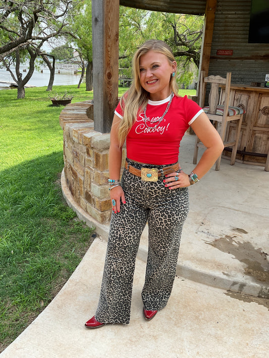 Leopard Jean
