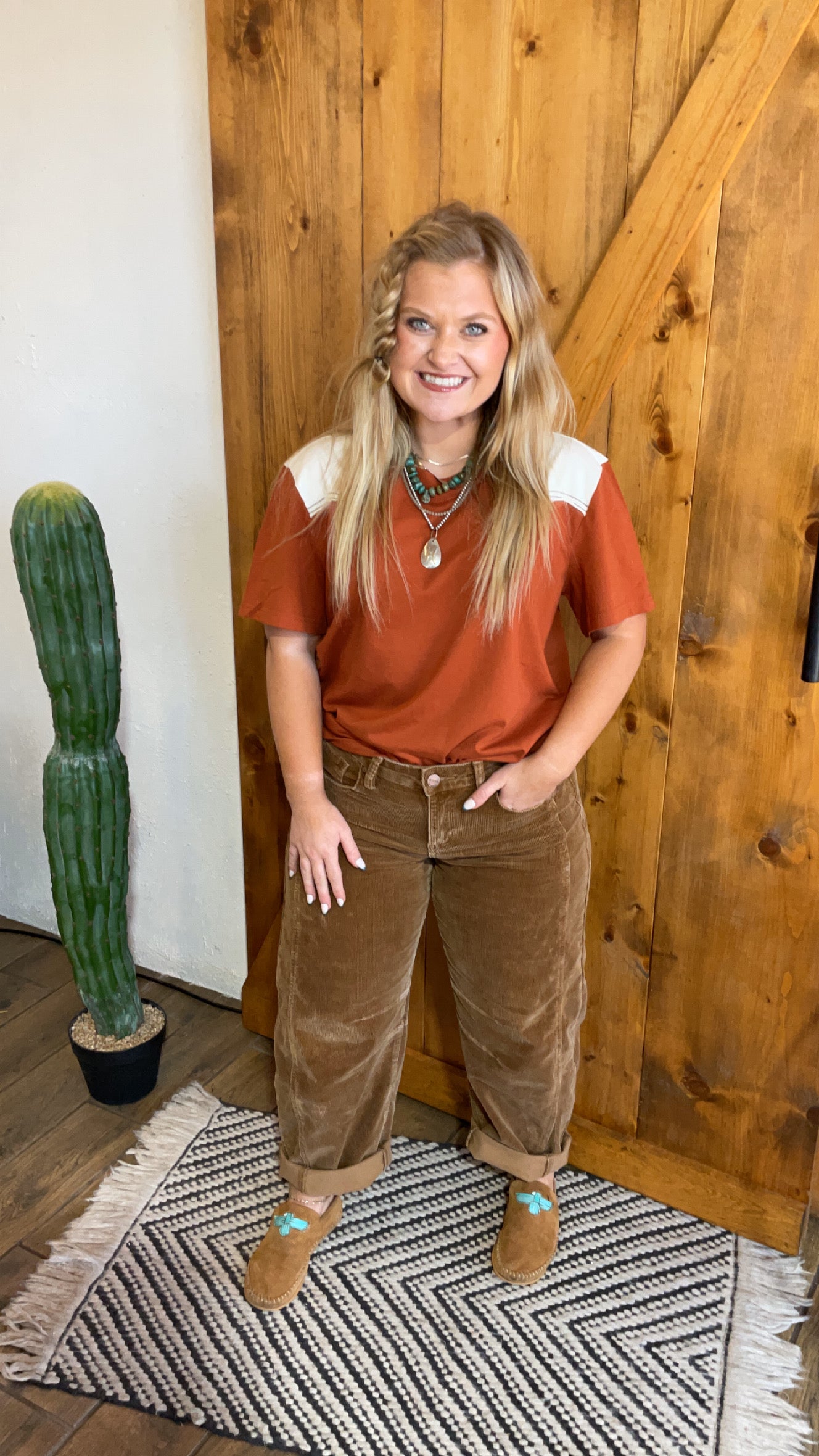 Coartland corduroy barrel Jean