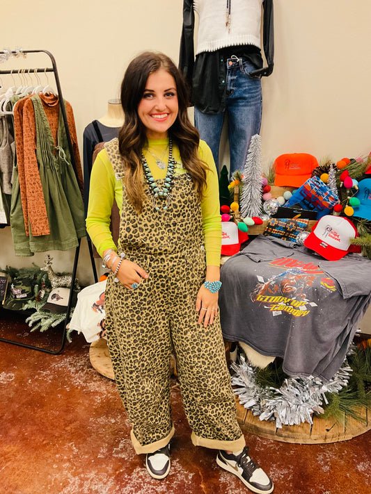 Leopard Barrel Overall