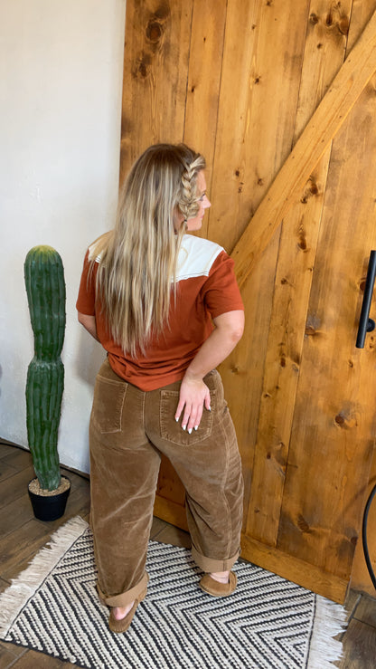 Coartland corduroy barrel Jean