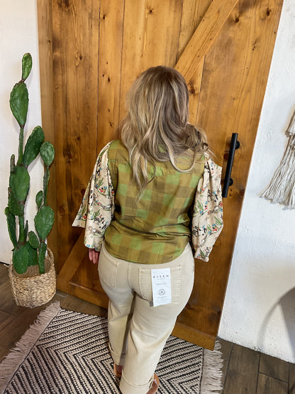 Agave Gingham Top