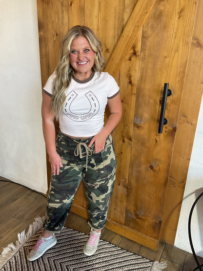 Pink Good Luck Baby-tee