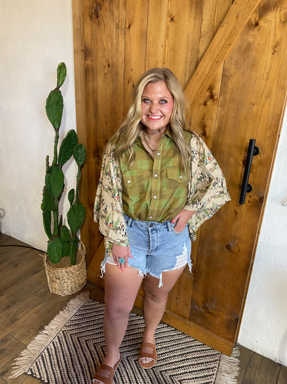 Agave Gingham Top