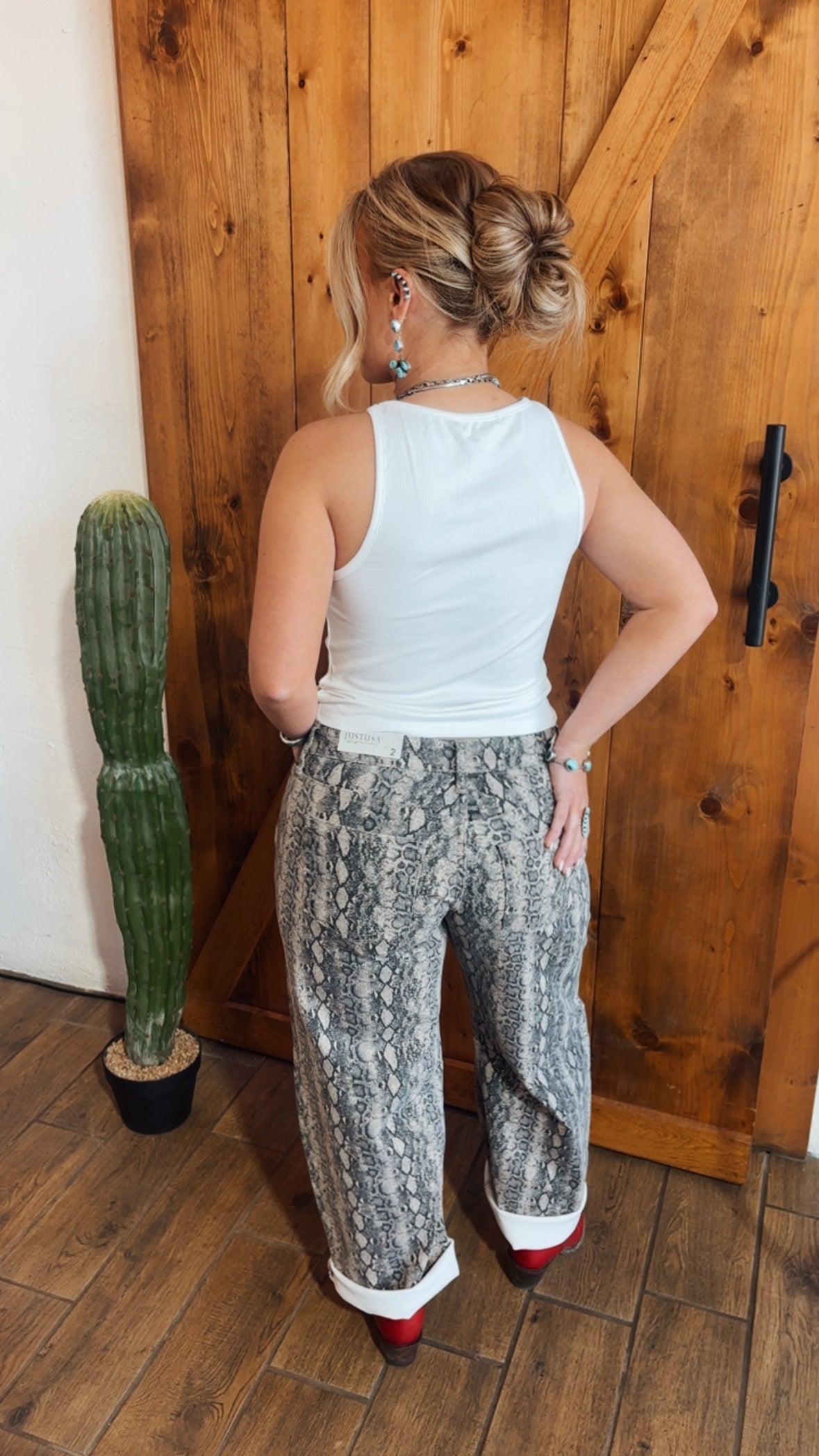 Snake skin pants