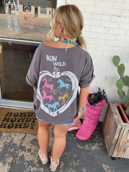 Run wild tee