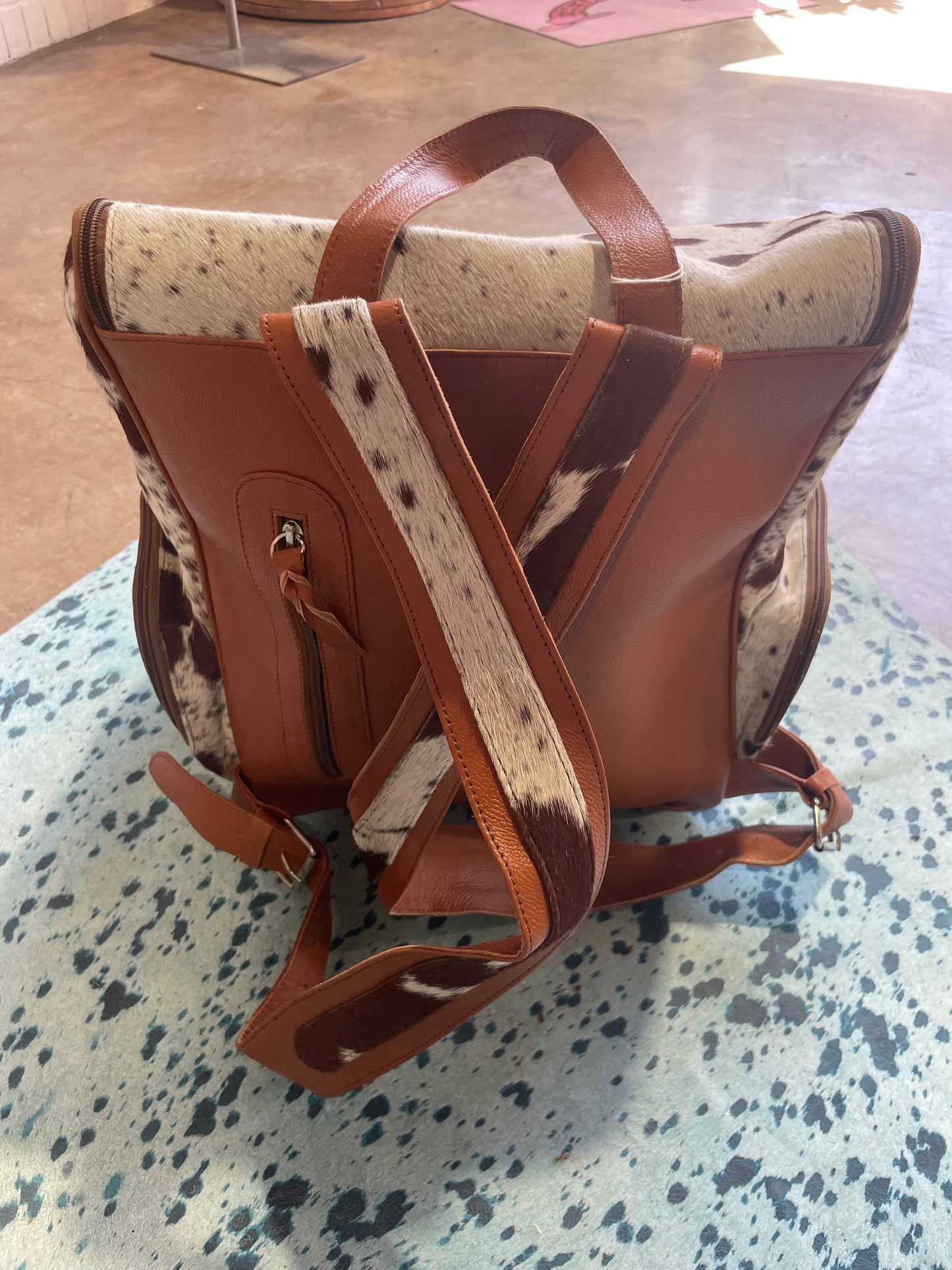 Cowhide Backpack